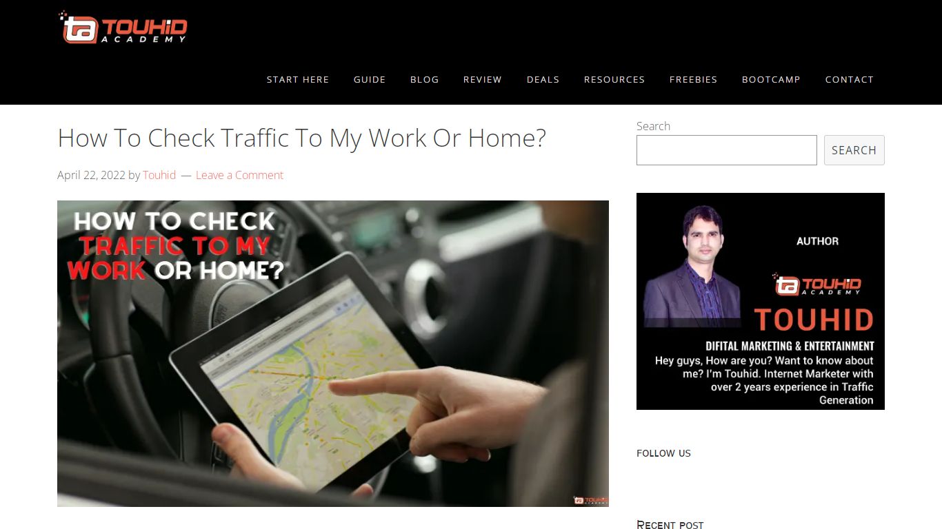 How To Check Traffic To My Work Or Home?