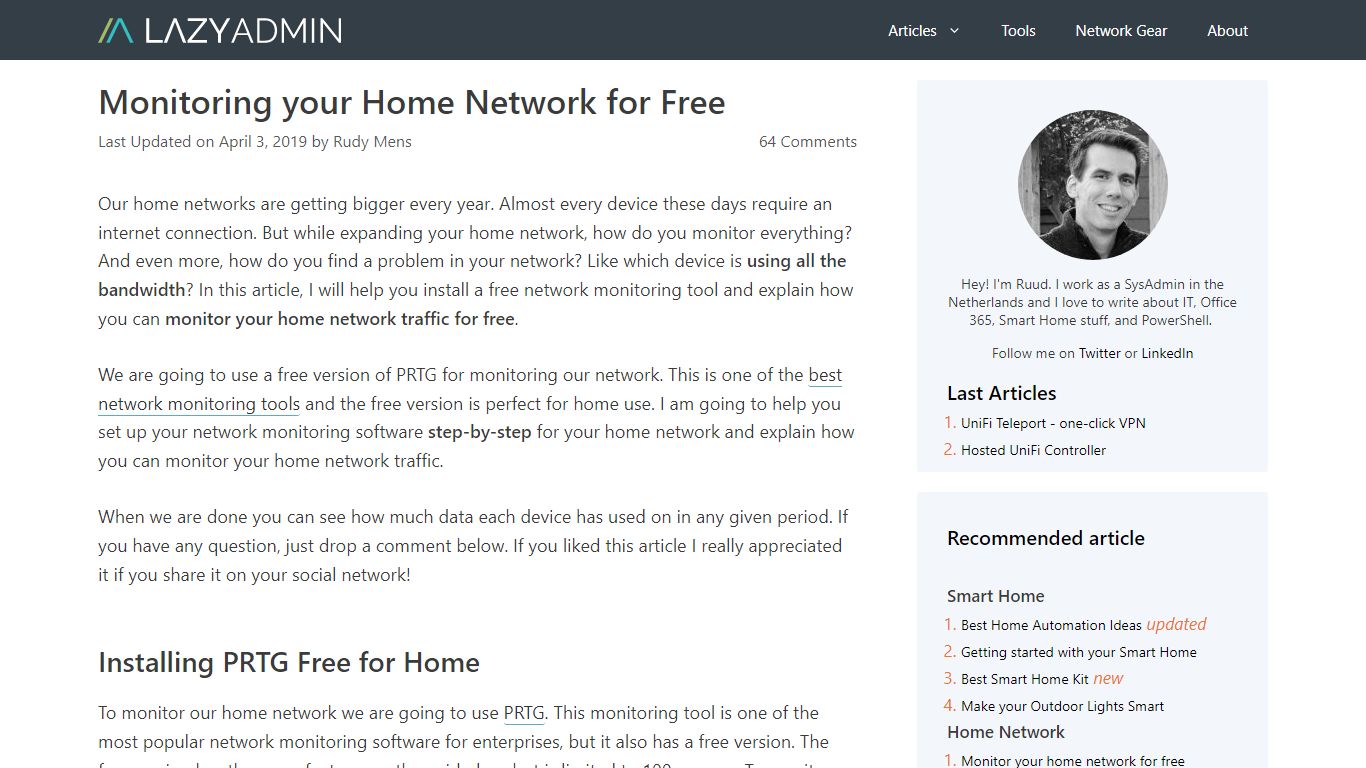 The Best Solution to Monitor your Home Network Traffic for ... - LazyAdmin